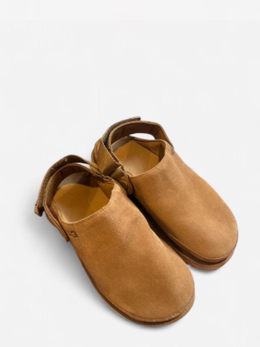 Ugg Suede Slide Clogs in Chestnut Brown
